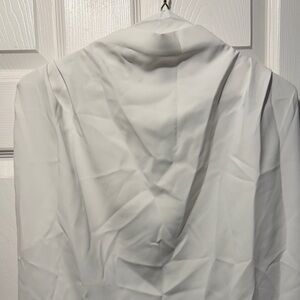 Amanda Uprichard White Draped Blouse